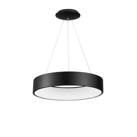 Lampa wisząca okrągła - ring Surdo 60cm LED 3000K czarna