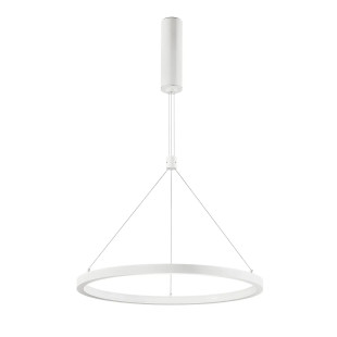 Lampa wisząca okrągła - ring Baffi 60cm LED 3000K biała