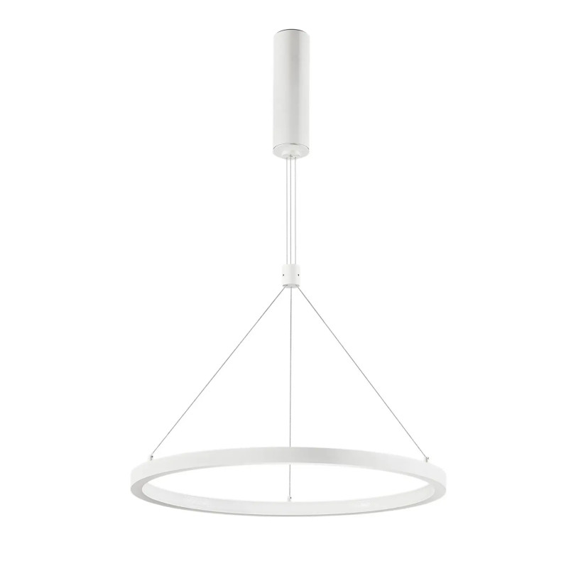 Lampa wisząca okrągła - ring Baffi 60cm LED 3000K biała