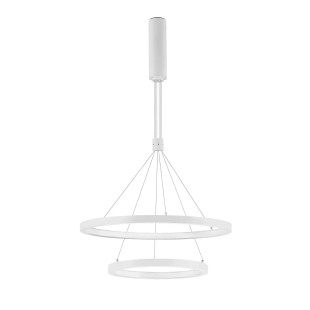 Lampa wisząca 2 okręgi Baffi 40/60cm LED 3000K biała