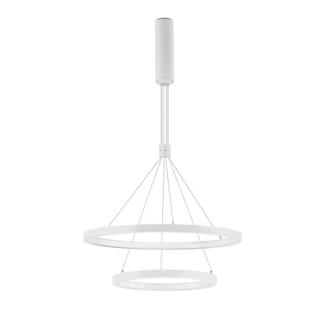 Lampa wisząca 2 okręgi Baffi 40/60cm LED 3000K biała