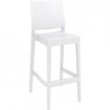 Krzesło barowe Maya Bar Siesta - Białe, 75cm - Komfort i styl
