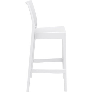 Krzesło barowe Maya Bar Siesta - Białe, 75cm - Komfort i styl