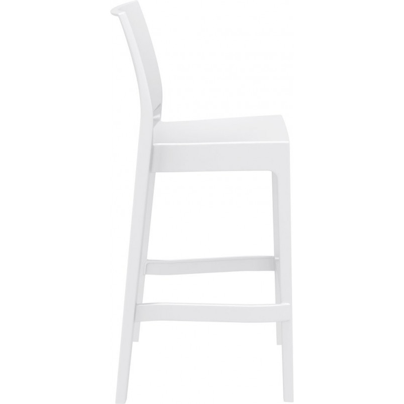 Krzesło barowe Maya Bar Siesta - Białe, 75cm - Komfort i styl