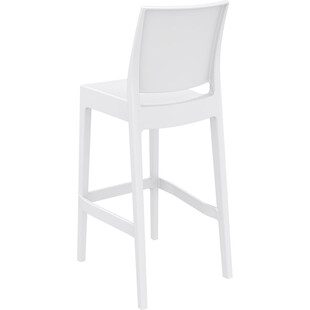 Krzesło barowe Maya Bar Siesta - Białe, 75cm - Komfort i styl