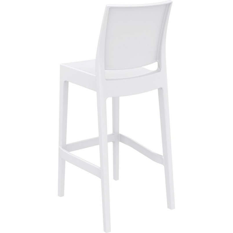 Krzesło barowe Maya Bar Siesta - Białe, 75cm - Komfort i styl