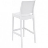 Krzesło barowe Maya Bar Siesta - Białe, 75cm - Komfort i styl