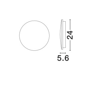 Kinkiet zewnętrzny okrągły Jonico 24cm LED 3000K IP65 biały