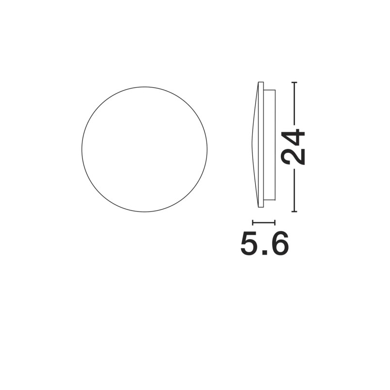 Kinkiet zewnętrzny okrągły Jonico 24cm LED 3000K IP65 biały