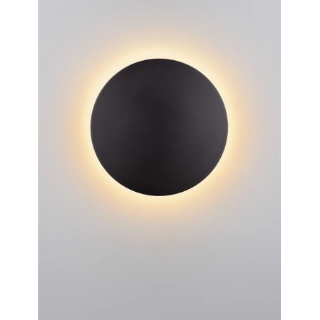 Kinkiet zewnętrzny okrągły Jonico 24cm LED 3000K IP65 czarny
