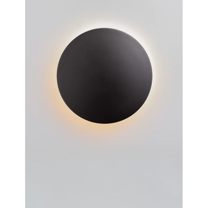 Kinkiet zewnętrzny okrągły Jonico 30cm LED 3000K IP65 czarny
