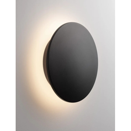 Kinkiet zewnętrzny okrągły Jonico 30cm LED 3000K IP65 czarny