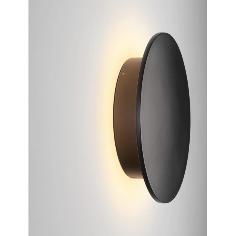 Kinkiet zewnętrzny okrągły Jonico 30cm LED 3000K IP65 czarny
