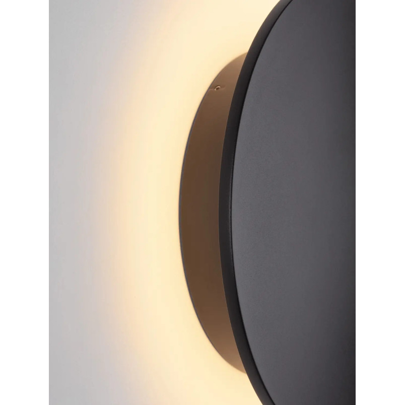 Kinkiet zewnętrzny okrągły Jonico 30cm LED 3000K IP65 czarny