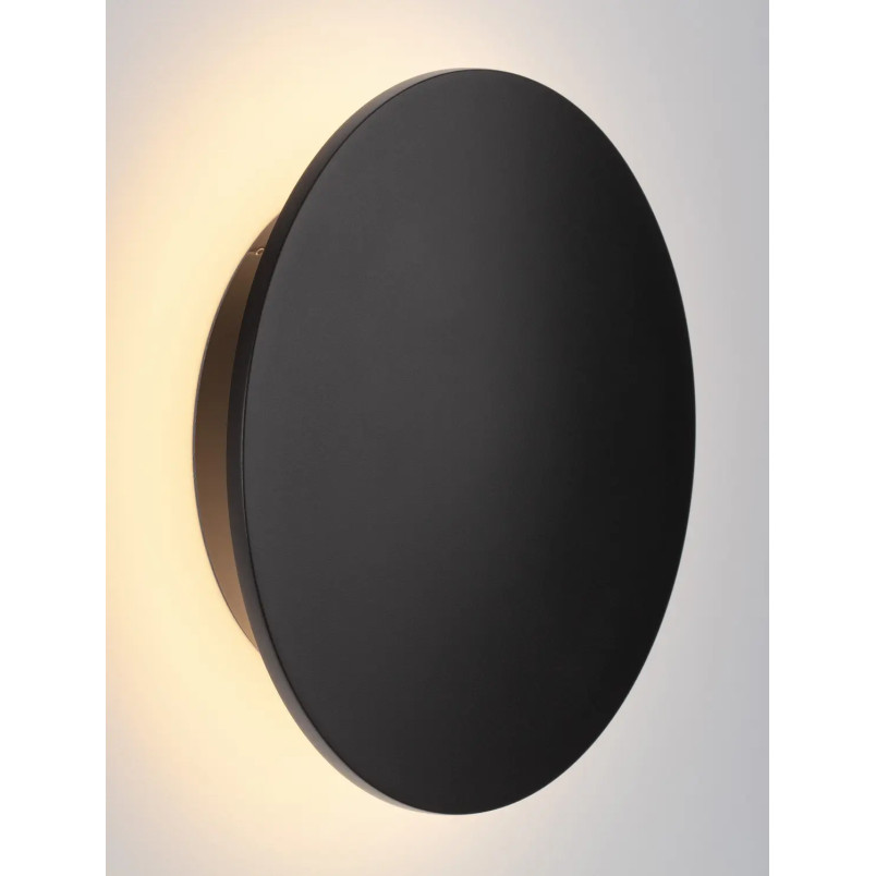 Kinkiet zewnętrzny okrągły Jonico 30cm LED 3000K IP65 czarny