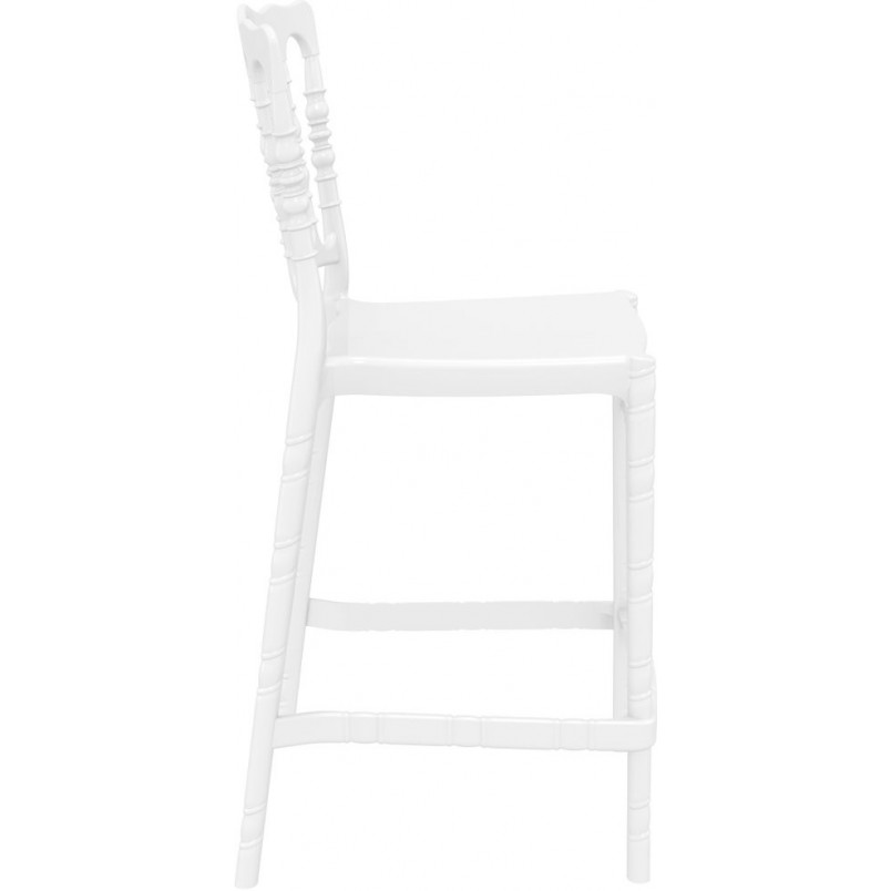 Krzesło barowe Opera białe Siesta - Elegancki design | Komfort