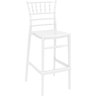 Krzesło barowe glamour Chiavari Siesta - Białe, 75cm