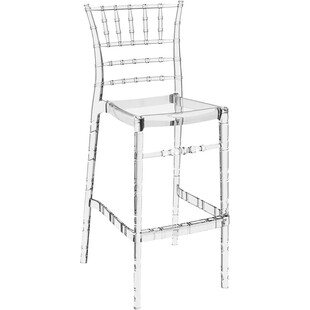 Krzesło barowe glamour Chiavari Siesta - Przezroczyste | Kup teraz!