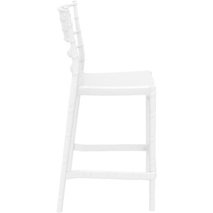 Krzesło barowe glamour Chiavari Siesta - Białe, 65cm