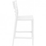 Krzesło barowe glamour Chiavari Siesta - Białe, 65cm