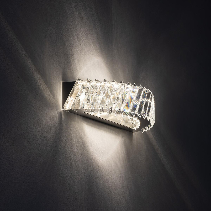 Kinkiet kryształowy Luxora 38,5cm LED 3000K Nowodvorski
