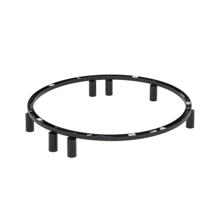 Plafon okrągły z reflektorkami Fourty Round VII 80cm czarny Nowodvorski