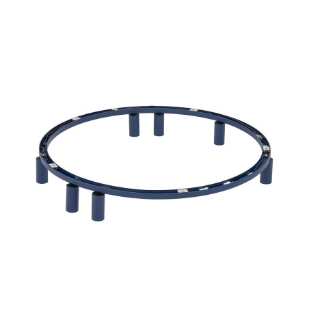 Plafon okrągły z reflektorkami Fourty Round VII 80cm granatowy Nowodvorski