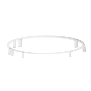 Plafon okrągły z reflektorkami Fourty Round IX 116cm biały Nowodvorski