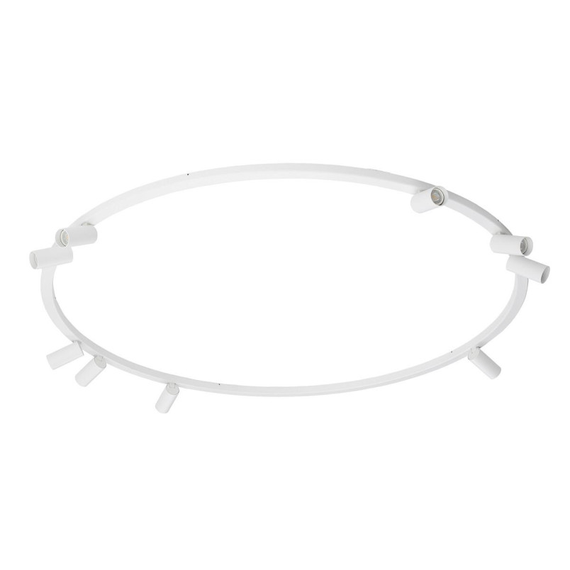 Plafon okrągły z reflektorkami Fourty Round IX 116cm biały Nowodvorski
