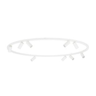Plafon okrągły z reflektorkami Fourty Round IX 116cm biały Nowodvorski