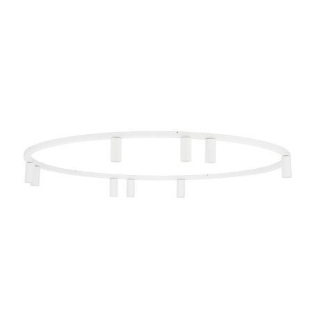 Plafon okrągły z reflektorkami Fourty Round IX 116cm biały Nowodvorski