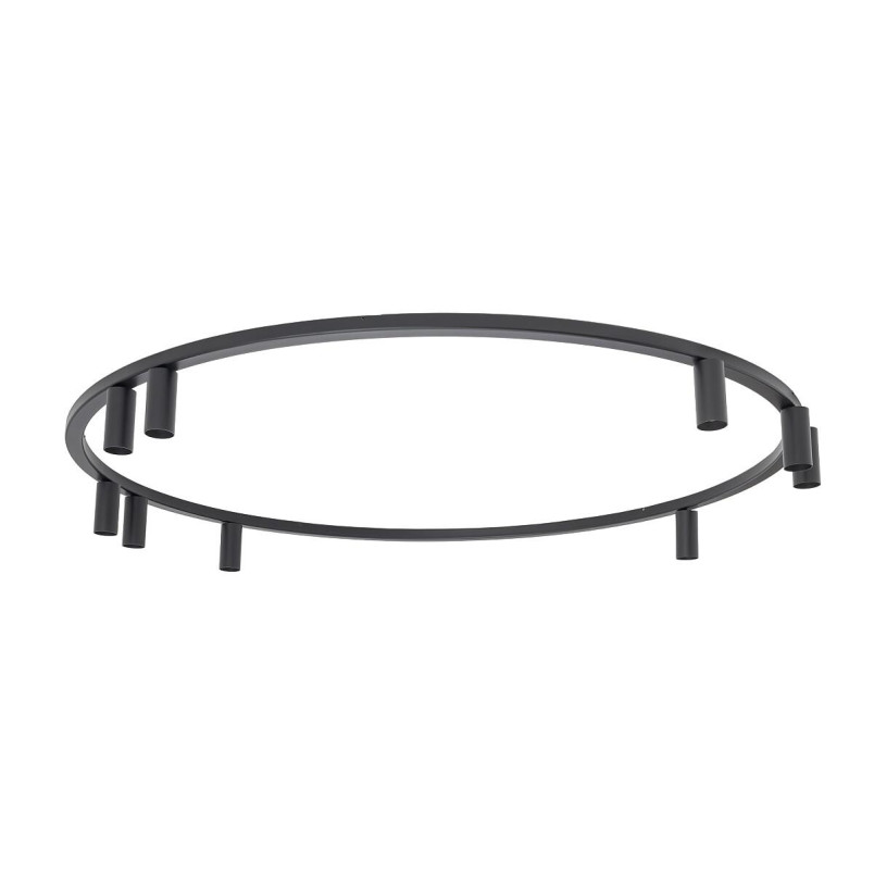 Plafon okrągły z reflektorkami Fourty Round IX 116cm czarny Nowodvorski