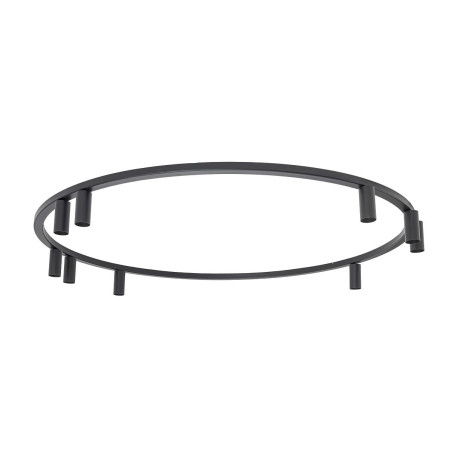 Plafon okrągły z reflektorkami Fourty Round IX 116cm czarny Nowodvorski