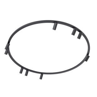 Plafon okrągły z reflektorkami Fourty Round IX 116cm czarny Nowodvorski