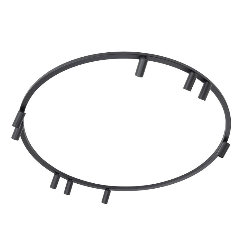 Plafon okrągły z reflektorkami Fourty Round IX 116cm czarny Nowodvorski