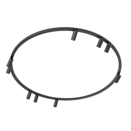 Plafon okrągły z reflektorkami Fourty Round IX 116cm czarny Nowodvorski