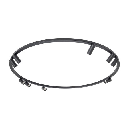 Plafon okrągły z reflektorkami Fourty Round IX 116cm czarny Nowodvorski