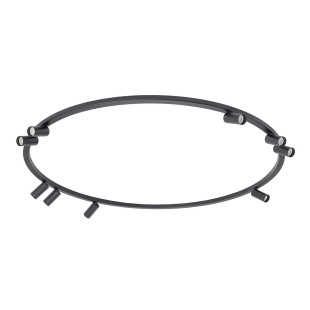 Plafon okrągły z reflektorkami Fourty Round IX 116cm czarny Nowodvorski