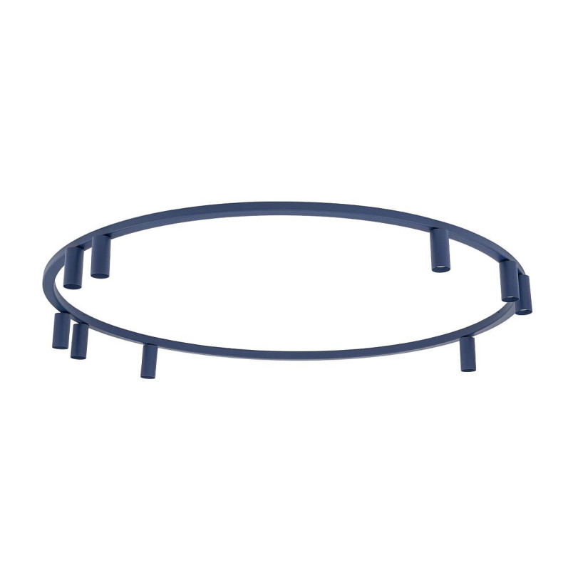 Plafon okrągły z reflektorkami Fourty Round IX 116cm granatowy Nowodvorski