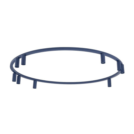 Plafon okrągły z reflektorkami Fourty Round IX 116cm granatowy Nowodvorski