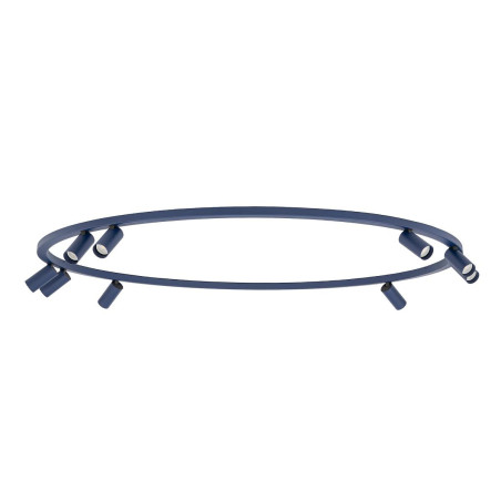 Plafon okrągły z reflektorkami Fourty Round IX 116cm granatowy Nowodvorski