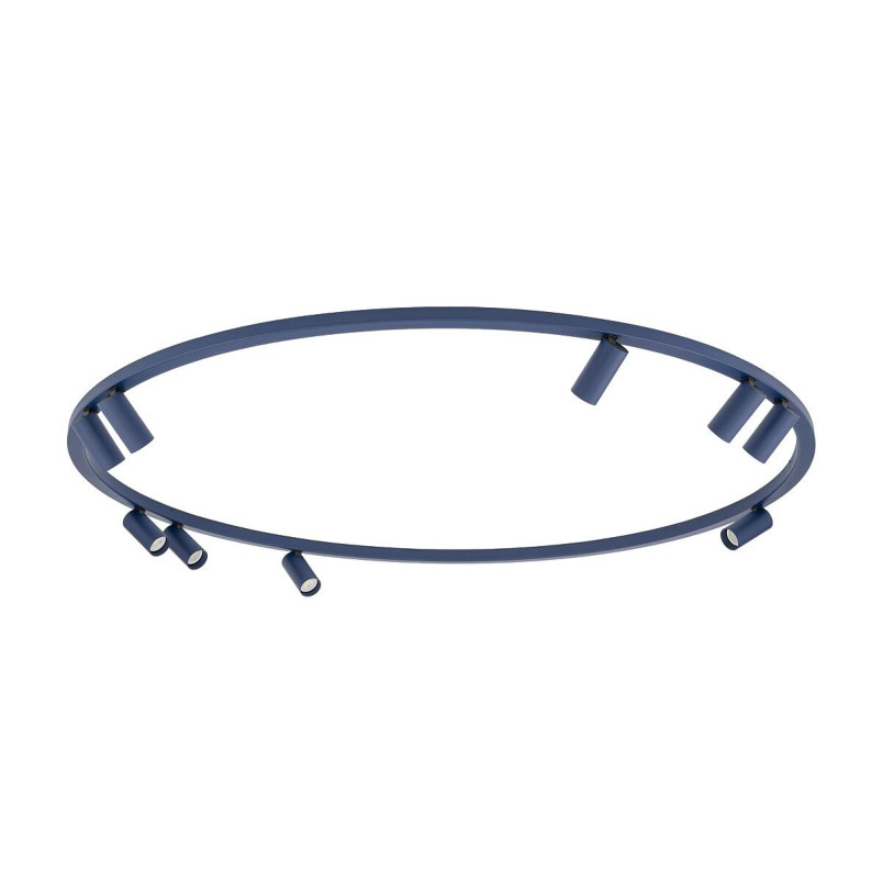 Plafon okrągły z reflektorkami Fourty Round IX 116cm granatowy Nowodvorski