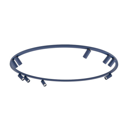 Plafon okrągły z reflektorkami Fourty Round IX 116cm granatowy Nowodvorski