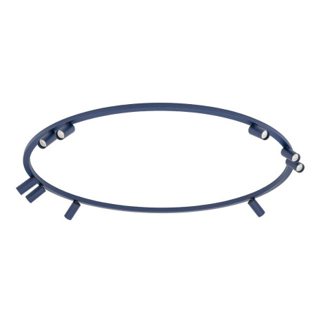 Plafon okrągły z reflektorkami Fourty Round IX 116cm granatowy Nowodvorski