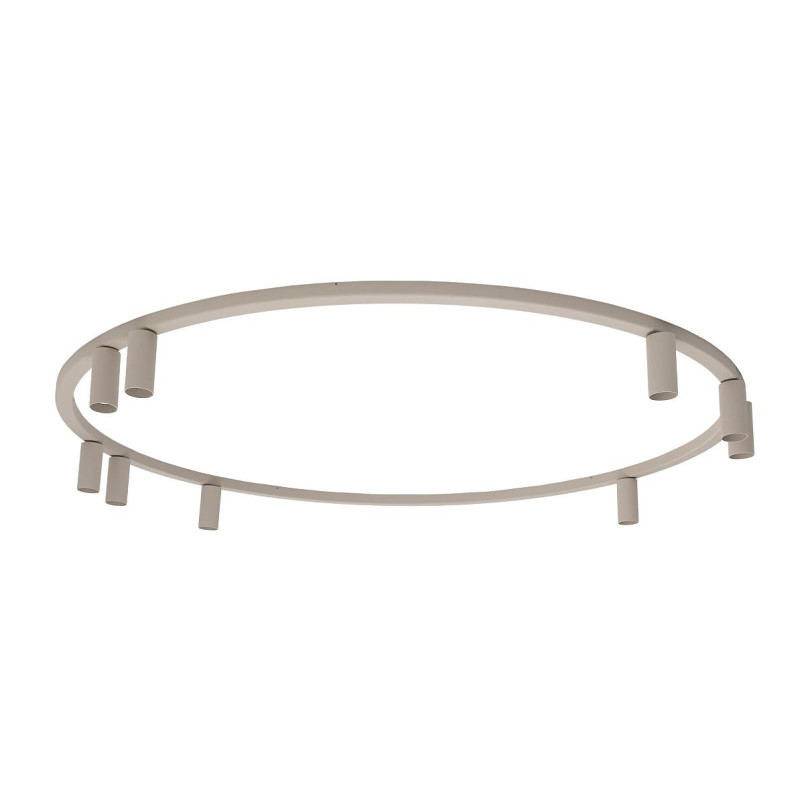 Plafon okrągły z reflektorkami Fourty Round IX 116cm beżowy Nowodvorski