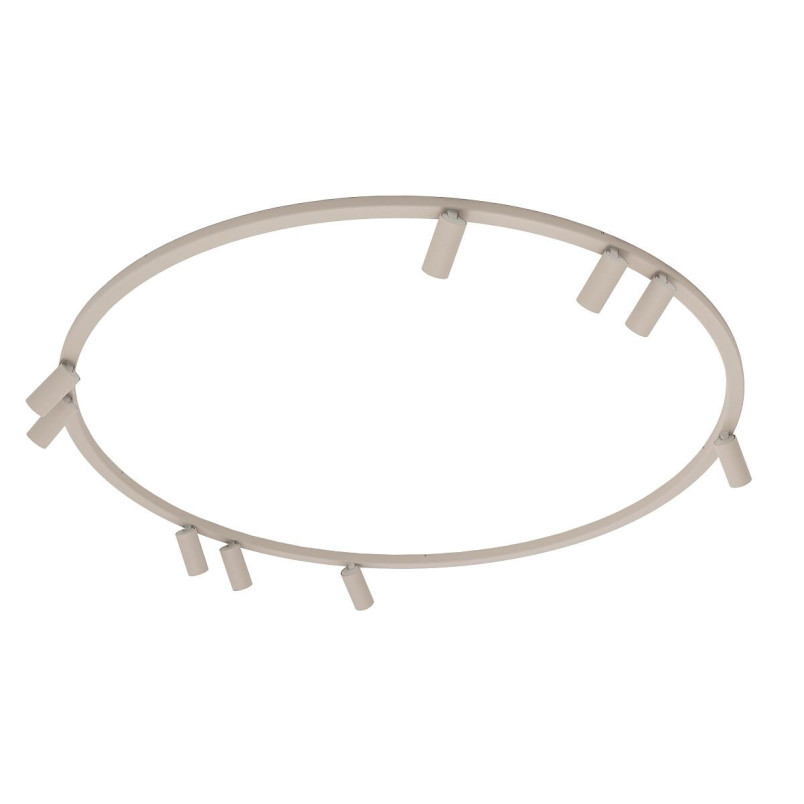 Plafon okrągły z reflektorkami Fourty Round IX 116cm beżowy Nowodvorski