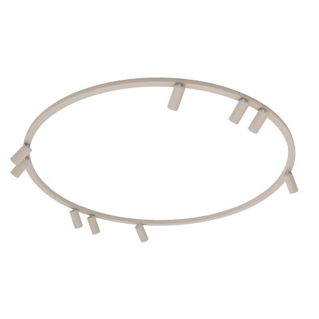 Plafon okrągły z reflektorkami Fourty Round IX 116cm beżowy Nowodvorski