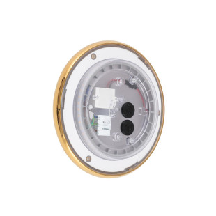Kinkiet zewnętrzny okrągły Astra 21cm LED IP65 złoty lustrzany Nowodvorski