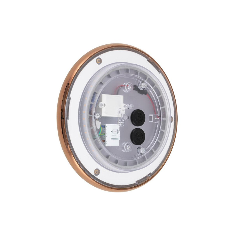 Kinkiet zewnętrzny okrągły Astra 21cm LED IP65 brąz lustrzany Nowodvorski