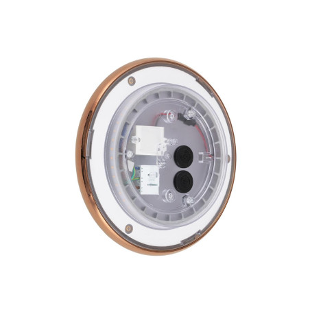 Kinkiet zewnętrzny okrągły Astra 21cm LED IP65 brąz lustrzany Nowodvorski